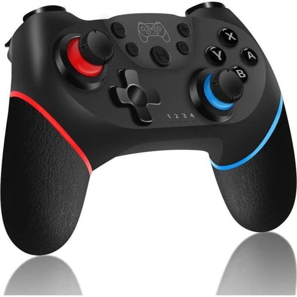 Trådlös handkontroll för Nintendo Switch, Switch Bluetooth Joypad, Gamepad med dubbel vibration/turbo/gyroskopfunktion.