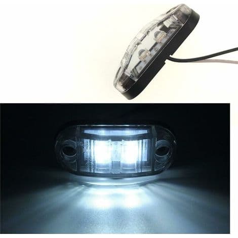 Sæt med 6 LED sidemarkeringslygter til bil, trailer, autocamper, campingvogn, cykel, motor