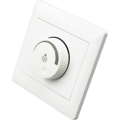 LED tryckknappsdimmer, vitt hölje, 99cm, vit