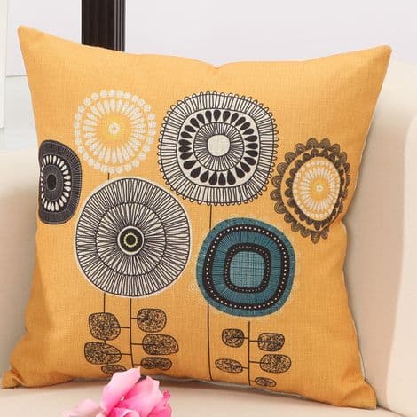 45x45 cm Pudebetræk Sæt med 4 Fløjls Pudebetræk Bløde Dekorative Sofapuder til Soveværelse, Sofa, Stol, Seng, Have (Blomst)