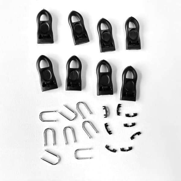 Trækflig til lynlåsløbere 8-pak Sort L