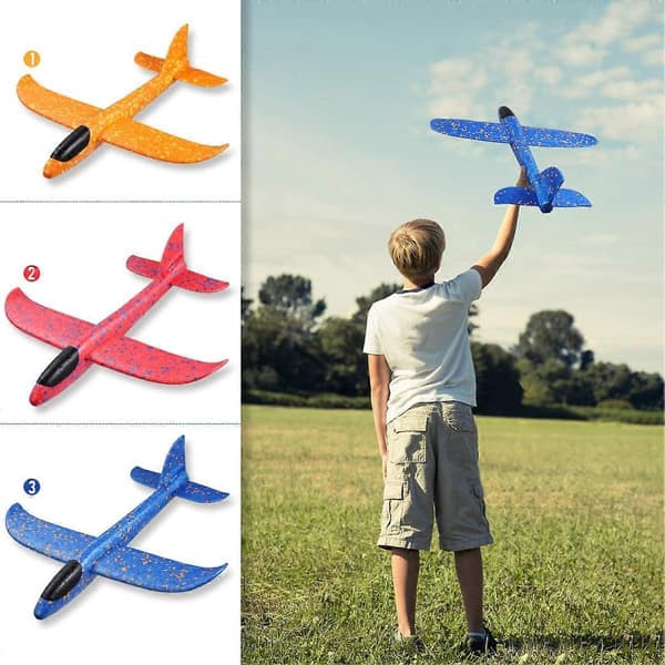 4-pack Glidflygplan, Handkastande Skumflygplan, Manuellt Kastande Plan, Utomhus Handkastande Leksaksflygplan, Skumflygplan för Pojkar & Flickor