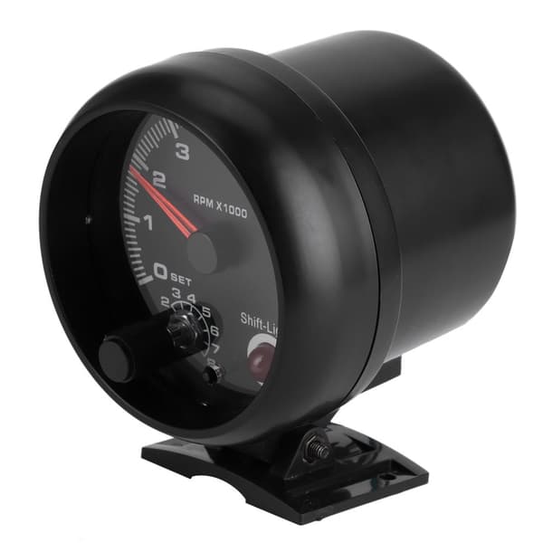 Bilturtæller - 3,75 tommer, 12V, 0-8000RPM, Justerbart skiftelys