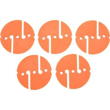 runde, orange PVC dykkerlinjemarkører til undervandssikkerhed