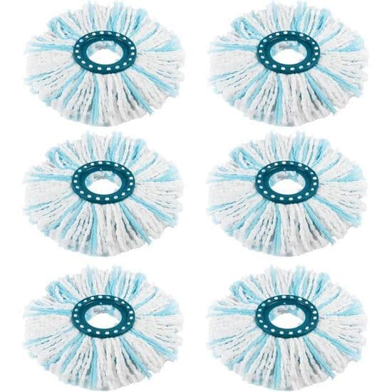 3 stk. erstatningsmoppehode, kompatibelt med Leifheit Clean Twist Mop, erstatningsmoppehode for moppesett L