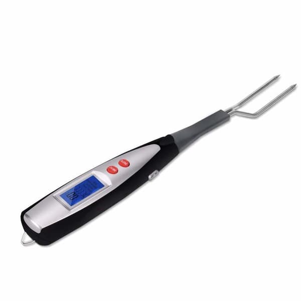 Kötttermometergaffel, grillgaffel med termometer, digital grillgaffel, digital koktermometer