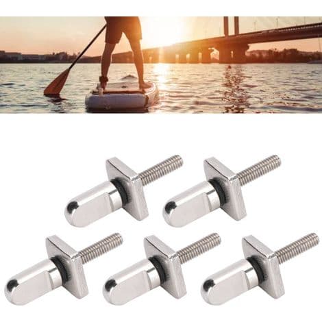 5-delt værktøjssæt og tilbehørssæt i rustfrit stål 316 til surfbrætter og paddleboards.