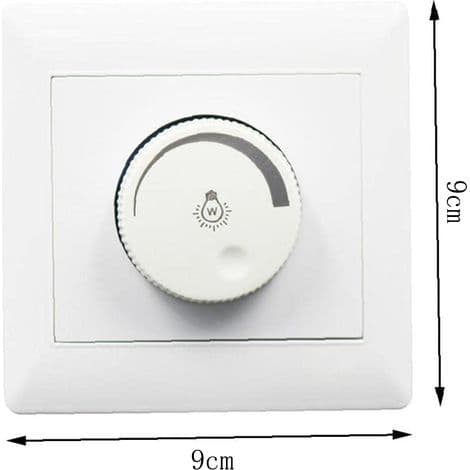 LED tryckknappsdimmer, vitt hölje, 99cm, vit