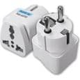 Stikadapter - CR2AB - Universal (UK/US/EU/AU → EU) - 250V 10A - 2 runde ben