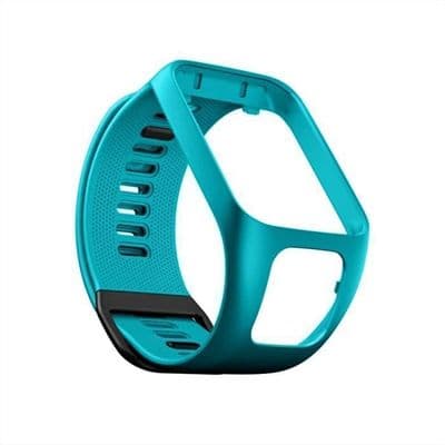Blågrøn erstatningssilikone smartwatch-rem til TomTom Runner 2/3 og TomTom Spark 3, remforbinder