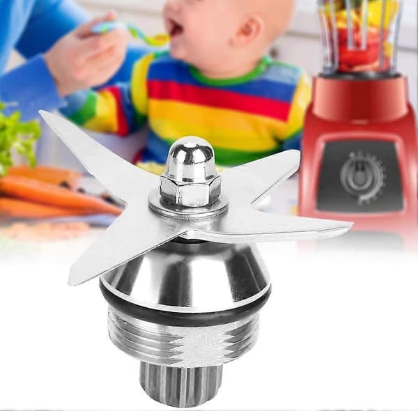 Blenderkniv, rustfritt stål 4-blad blenderknivmontering erstatningstilbehør for Vitamix 1195