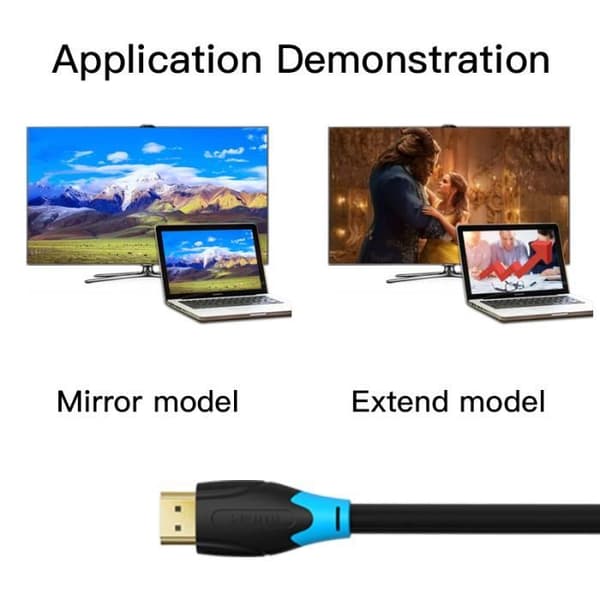 AuTech® 3M HDMI 2.0 High Speed Ultra HD 4K-kabel med Ethernet - 3D - Audio Return Channel - 3M