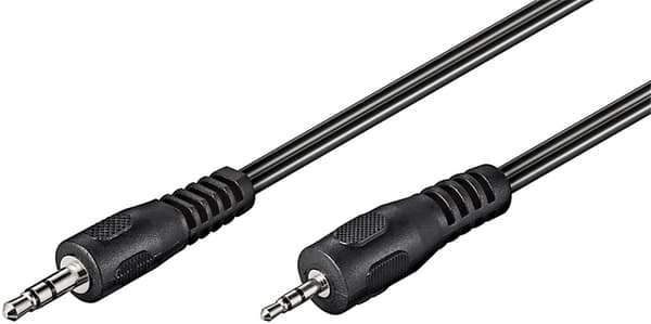 Lydadapterkabel AUX, 3,5 mm til 2,5 mm stereo