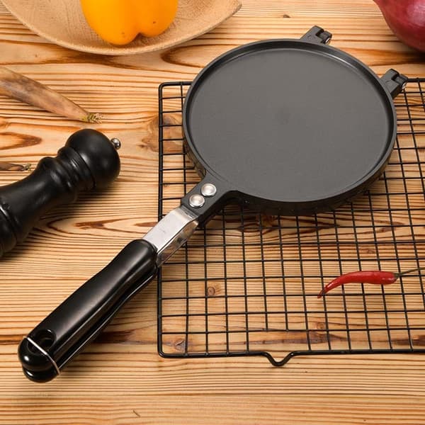 Dobbeltsidig non-stick form for sprø eggruller, vaffelkjeks og tynne kaker.