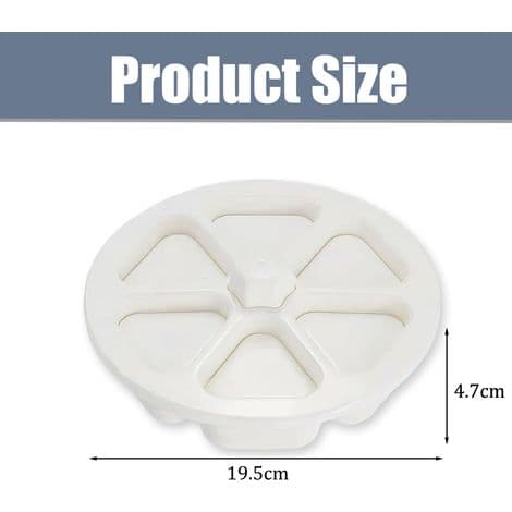 Triangulär Onigiri-form - 6 hålrum, PP-plast - För Bento och Picknick - 1-pack