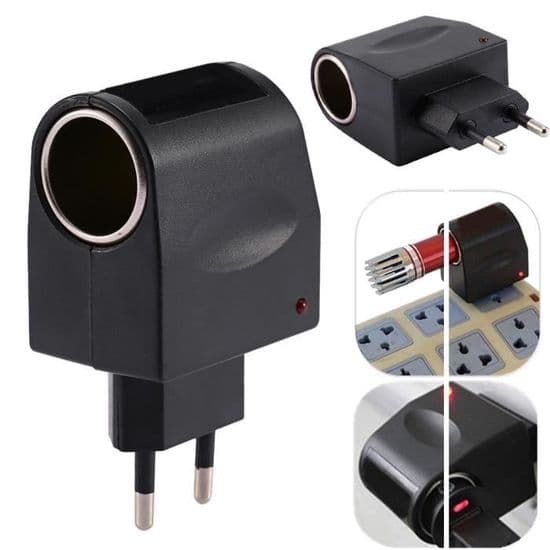 Mini AC til 12V DC sigarettenneradapteromformer for biler -PAI