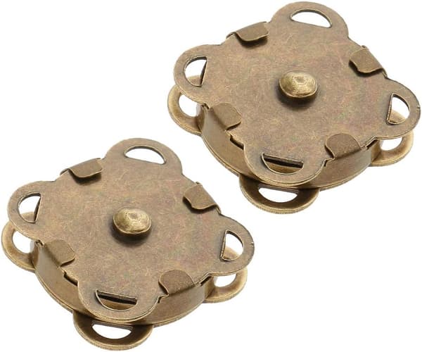 18 mm magnetiska fästen för sömnad, 10-pack brons
