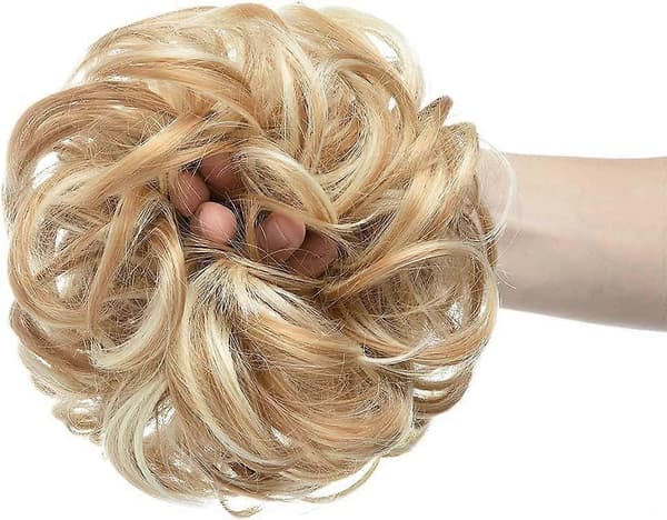 2 stk. rodet hårknold krøllede scrunchies til kvinder