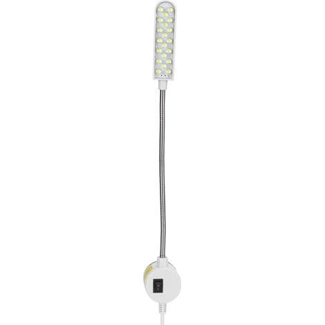 20-LED symaskin arbeidslys, fleksibelt, energibesparende, 110-250V AC EU