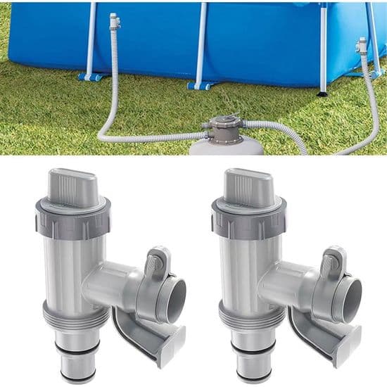 Adapter til overjordisk poolslange, tilbehør til poolpumpesystem, til 32/38 mm slange (pakke med 2)