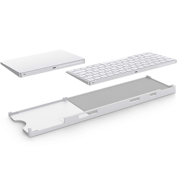 BESTAND Justerbart skrivebordsstativ til Apple Magic Trackpad 2/3/Magic Keyboard 2/3