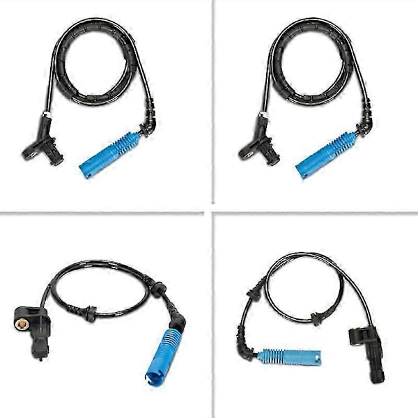 4 st Fram+Bak Bil Hjulhastighetssensor för E46 316 318 320 330 Z4 E85 E86 34526752681 34526752682 3 bs