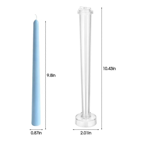 Lysform, konisk lysform, DIY lyslagingform, 3D-plastlysestakeform for bryllupsmiddagsselskapslys