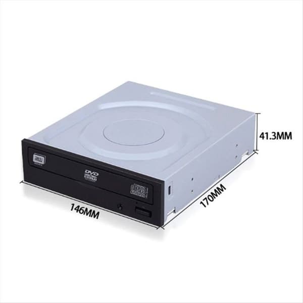 Stationär dator med integrerad SATA optisk enhet, intern SATA-enhet, DVD/CD-brännare.
