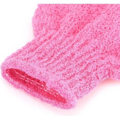 (Gul, grøn, rød, lilla, sort, pink, blå) 7-delt eksfolierende handske sæt - Blød - Elastisk - Unisex