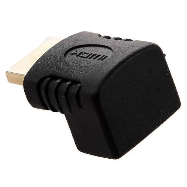 adapter 90 graders rät vinkel L - typ (botten) svart bs