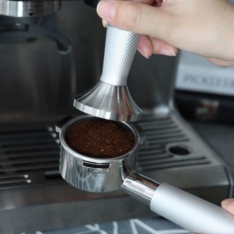 Espresso Nålekaffemaskine, 53 mm Espresso Kaffeguidepresser 2 i 1 med 5 Fine Nåle Rustfrit Stål Kaffedispenser