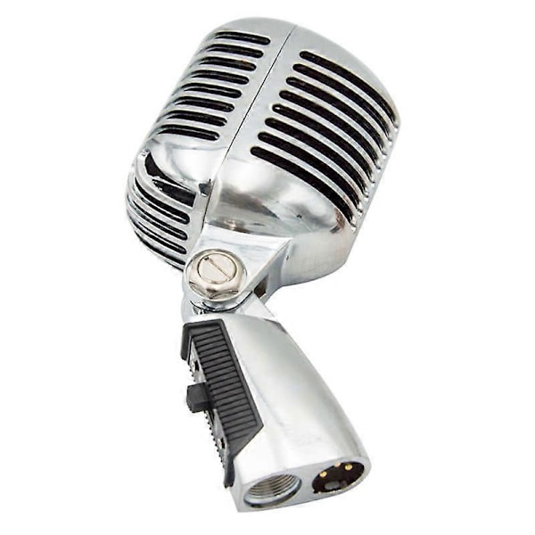 HFES Professionell Trådbunden Vintage Klassisk Mikrofon Bra Kvalitet Dynamisk Rörlig Spole Mike Deluxe Metall Vokal Gammal Stil Ktv Mic Mi