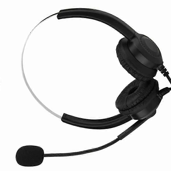 USB-headset för callcenter med mute-funktion, brusreducering och mikrofon för dator/telefon/skrivbordsbox