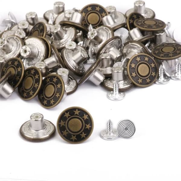 50 stk 17 mm knapper/nagler