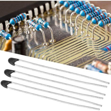 Ulisem 10 stycken Elektronisk komponent MF52 NTC termistor högprecisions temperatursensor med 30 mm kabel (10K-B3435-L30)