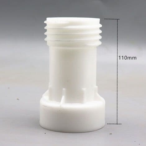 Tilbehør til IBC-tank, IBC-adapter S60 x 6, forlængerled, tilbehør til IBC-beholder, lige groft gevind S60 x 6 til groft gevind S60 x