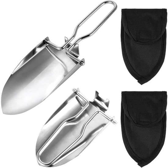 Mini trädgårdsspade - Ej specificerad - Rostfritt stål - Vikbar - Bärbar