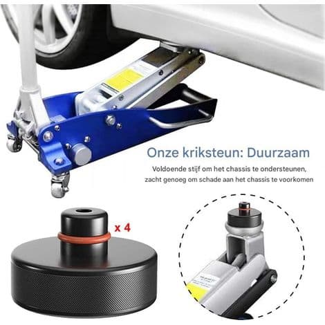 Lyftadapter i gummi för Tesla Model 3 YSX - Skyddsdynor 7,6x5cm - Set om 4 delar med låda
