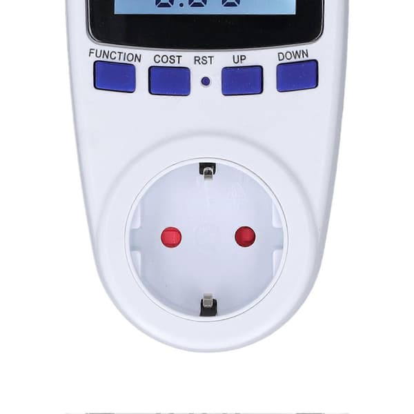 Wattmeter Multifunktionel Ampere Kilowatt Meter Baggrundsbelyst Display Elforbrugsmonitor