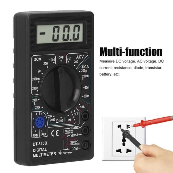 Digitalt multimeter, bærbart multimeter ohmmeter til computervedligeholdelse og elektrisk inspektion