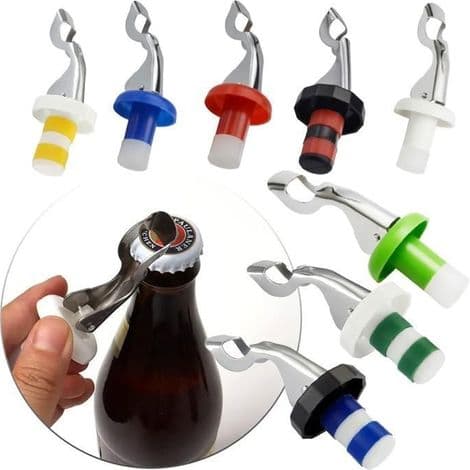 Flaskestopper med spak, universal flaskestopper, ølflaske, vinstopper, flaskestopper-MCJ