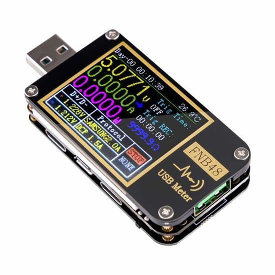 USB-testeri, USB-volttimittari, PD-liipaisinvolttimittari, USB 3.0 DC 4-24V 6.5A jännite- ja virta-testeri, USB C -yleismittari