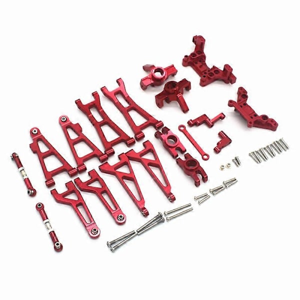 Metall Fjädringsarm Styrblock Set för MJX Hyper Go 16207 16208 16209 16210 H16 1/16 RC Bil Upg