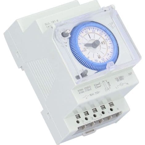 Mekanisk timer, 15-minutters interval, robust elektronisk timer til vandvarmere, vanding og styring.