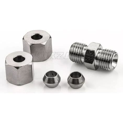 10x bremserørkobling for 4,75 mm bremserør uten flensekobling