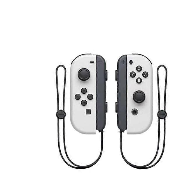 Nintendo Switch Handkontroller Joycon Trådlös Bluetooth Spelkontroll Fjärrkontroll Väckning med Snöre vit vit