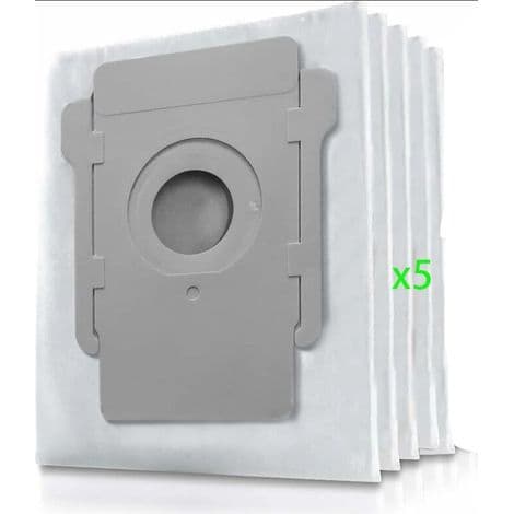 Irobot Roomba i7 støvpose, 5-delt udskiftningsstøvpose til iRobot Roomba i7 i7+ / i7 Plus E5 E6 E7 S9 S9+ støvsuger (ikke-originalt tilbehør)