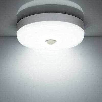 LED loftlampe - PZCC - Ø23 cm - 12W - 1400 lm - Bevægelsessensor, IP56