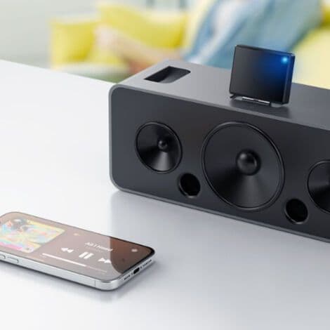 30-pins Bluetooth-adaptermottaker for iPhone, iPod, Bose SoundDock og andre 30-pins dokkhøyttalere