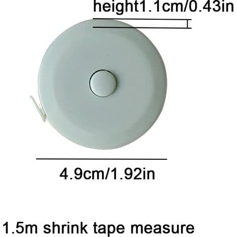 Måttband, 150cm/59in infällbart kroppsmåttband, anpassat måttband för mätning av längd, bröst, midja, etc.